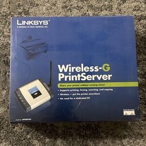 Linksys WPSM54G Wireless G Print‎ Server 54Mbps 802.11g NIB